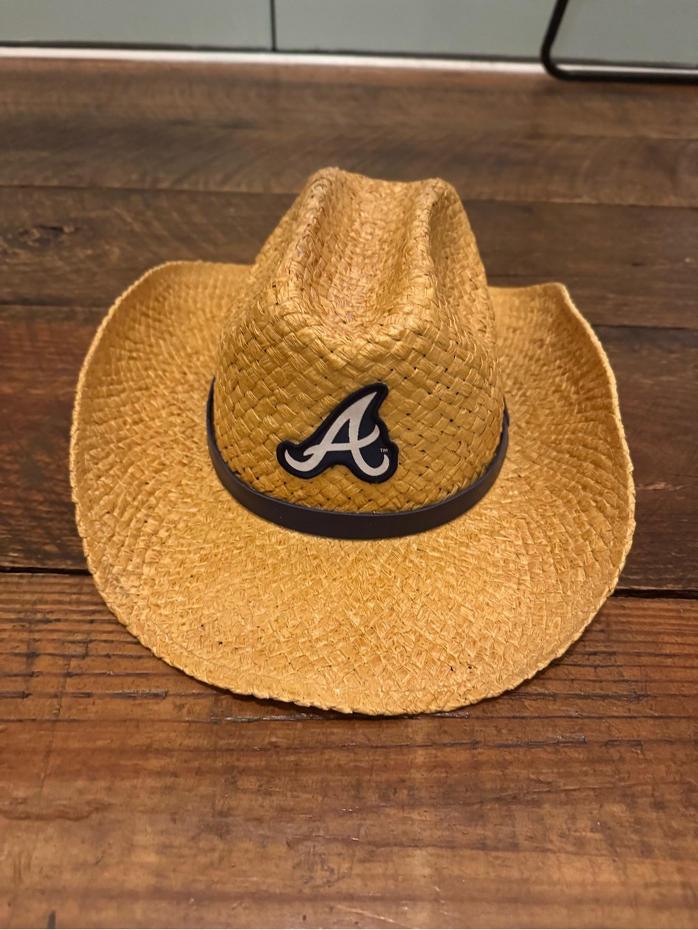 Atlanta Braves Straw Cowboy Hat MLB Western Baseball Fan Hat